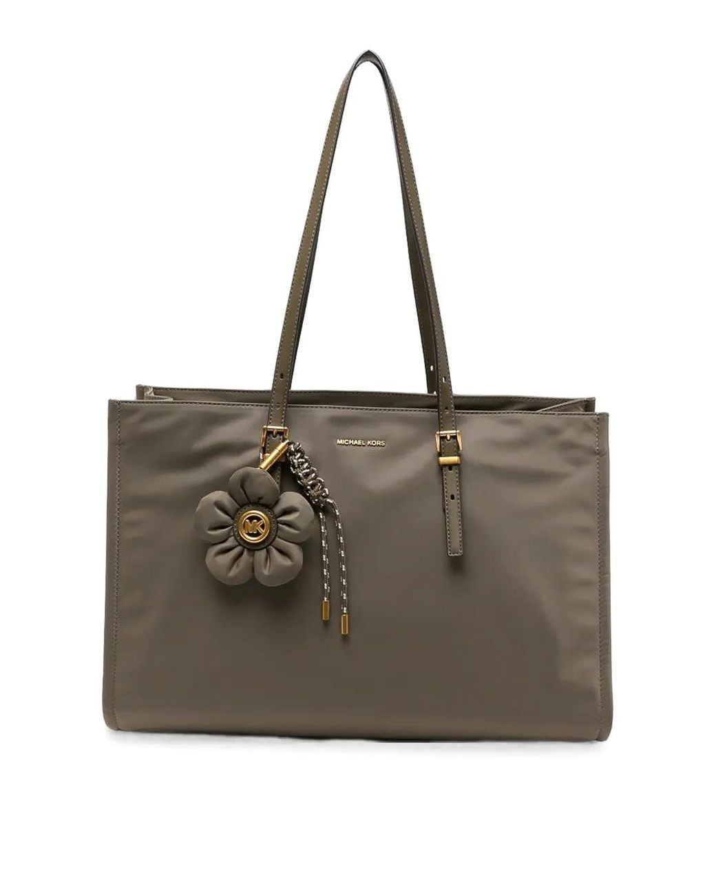 Michael Kors Brown Lg Bw Mf Tz Tote Bag With Charm
