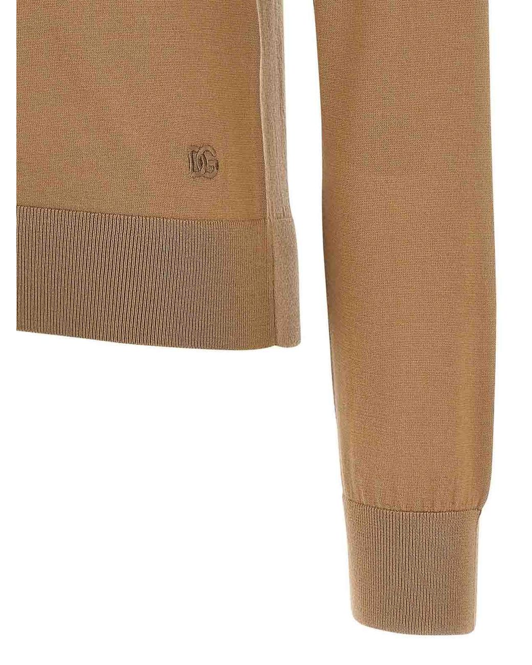 Cashmere Coldurtleneck Pull Dolce & Gabbana en coloris Brown