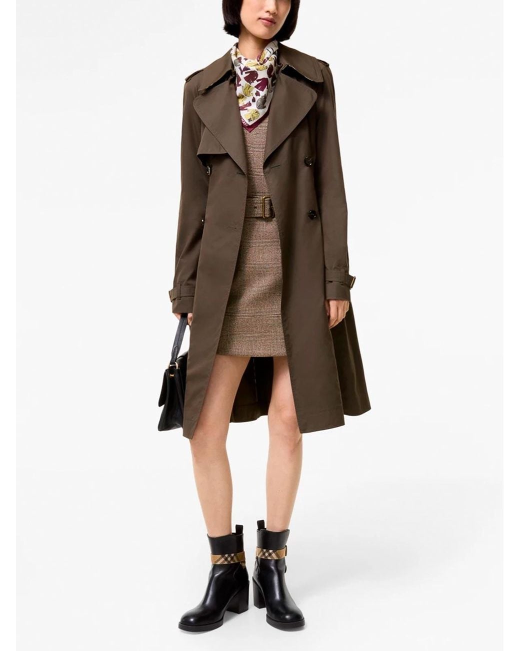 Burberry Brown "Pembury" Cotton Trench Coat