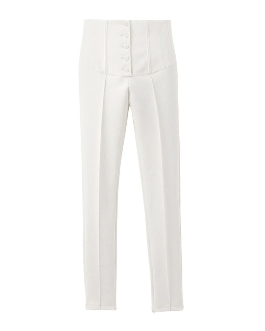 Jacquemus White Le Pantalon Arlesien Wool Blend Trousers