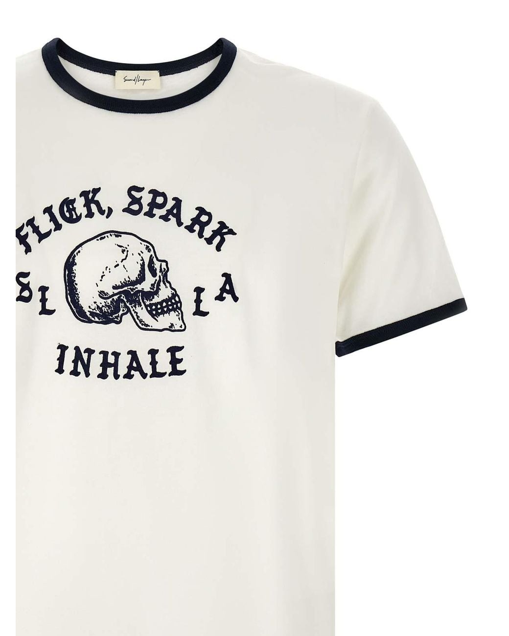 Camiseta Second/Layer de hombre de color White