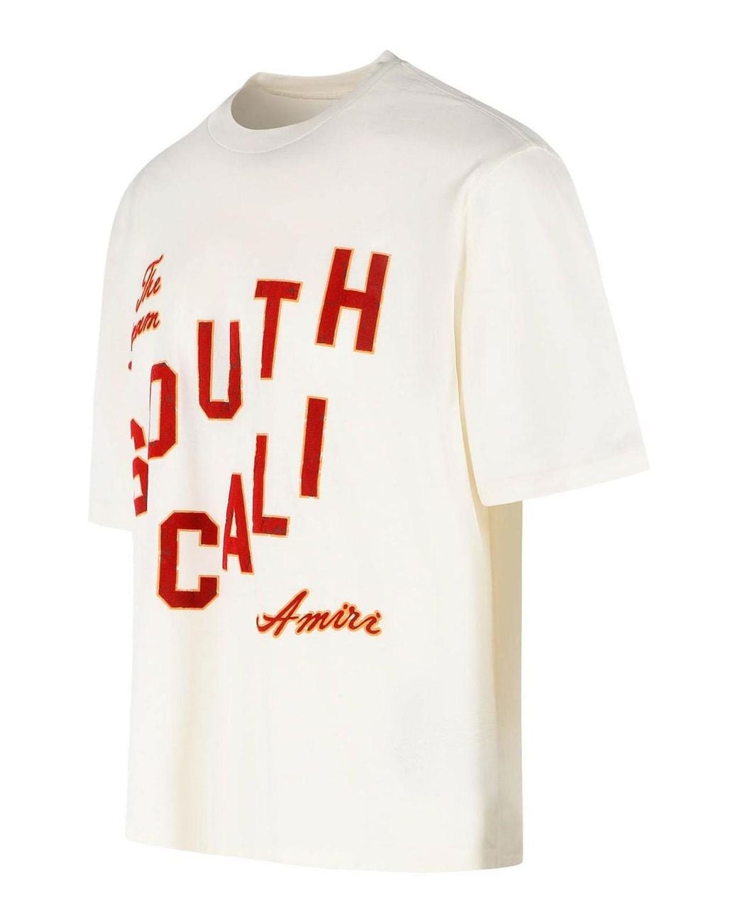 Amiri White South Cali Ivory Cotton T-Shirt for men