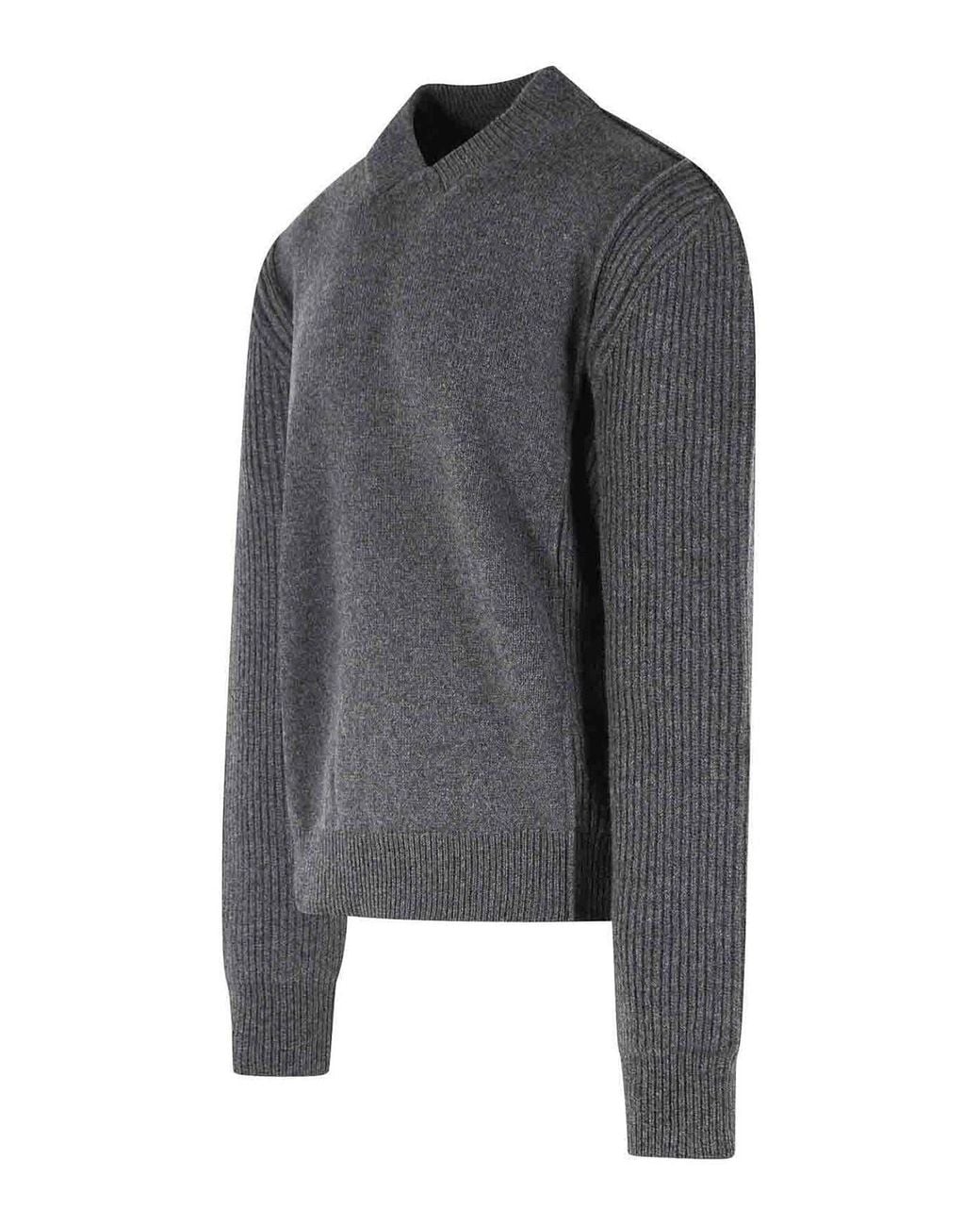 Marni Gray Virgin Wool And Cashmere Sweater for men
