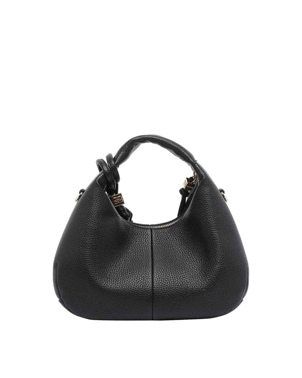 Ganni Black Mini Hobo Bag