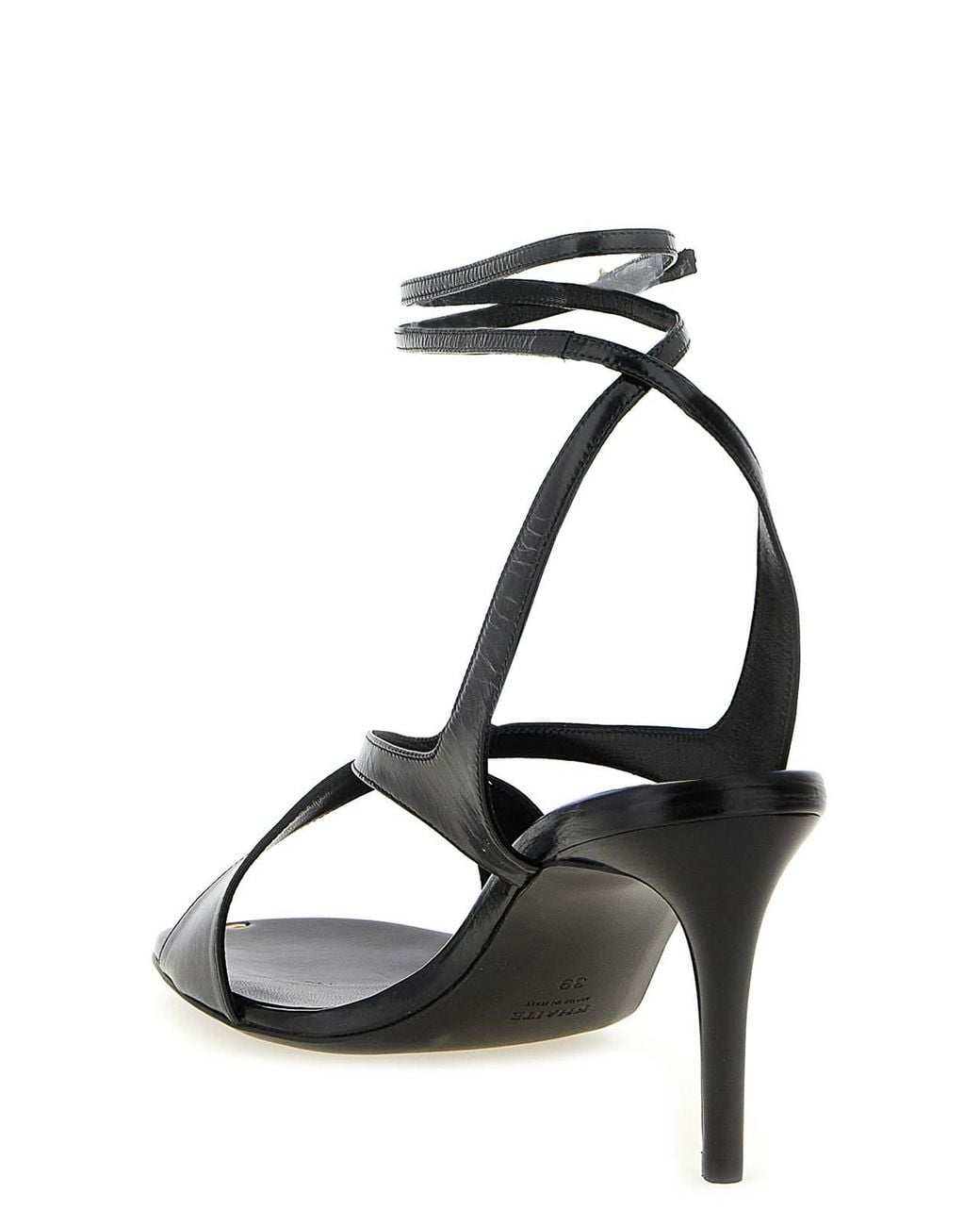 Khaite Black Liria Sandals