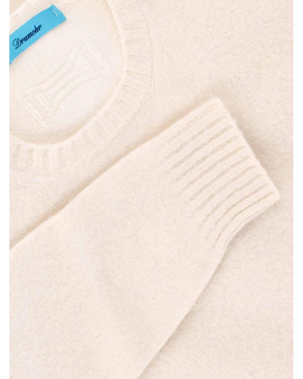 Drumohr Natural Wool Sweater for men