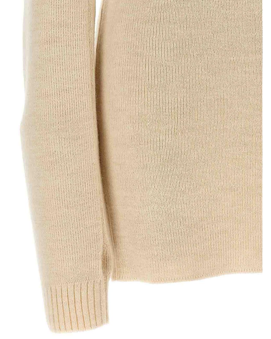Lemaire Natural Knitted Dress With Removable Sleeves