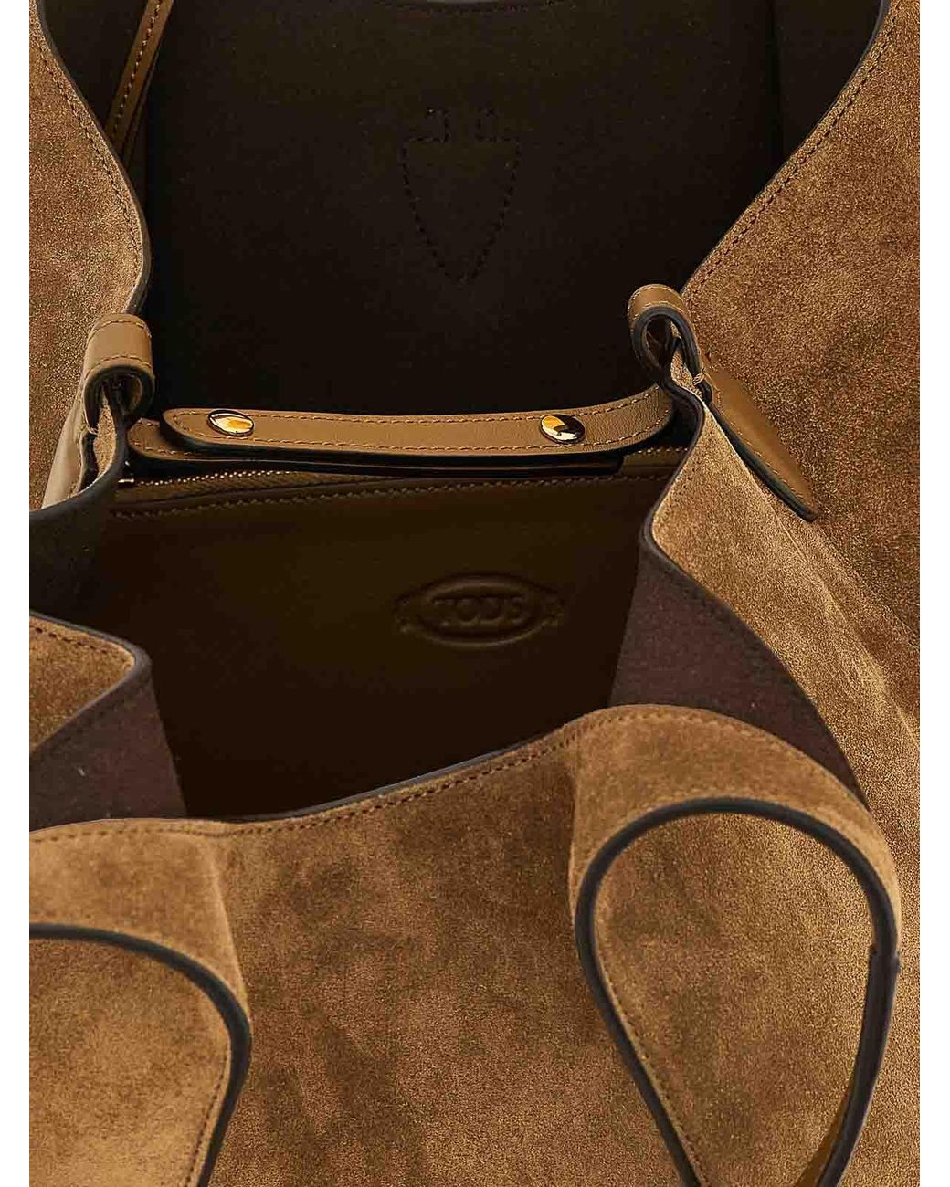 Tod's Brown Medium 'T Timeless' Shopping Bag