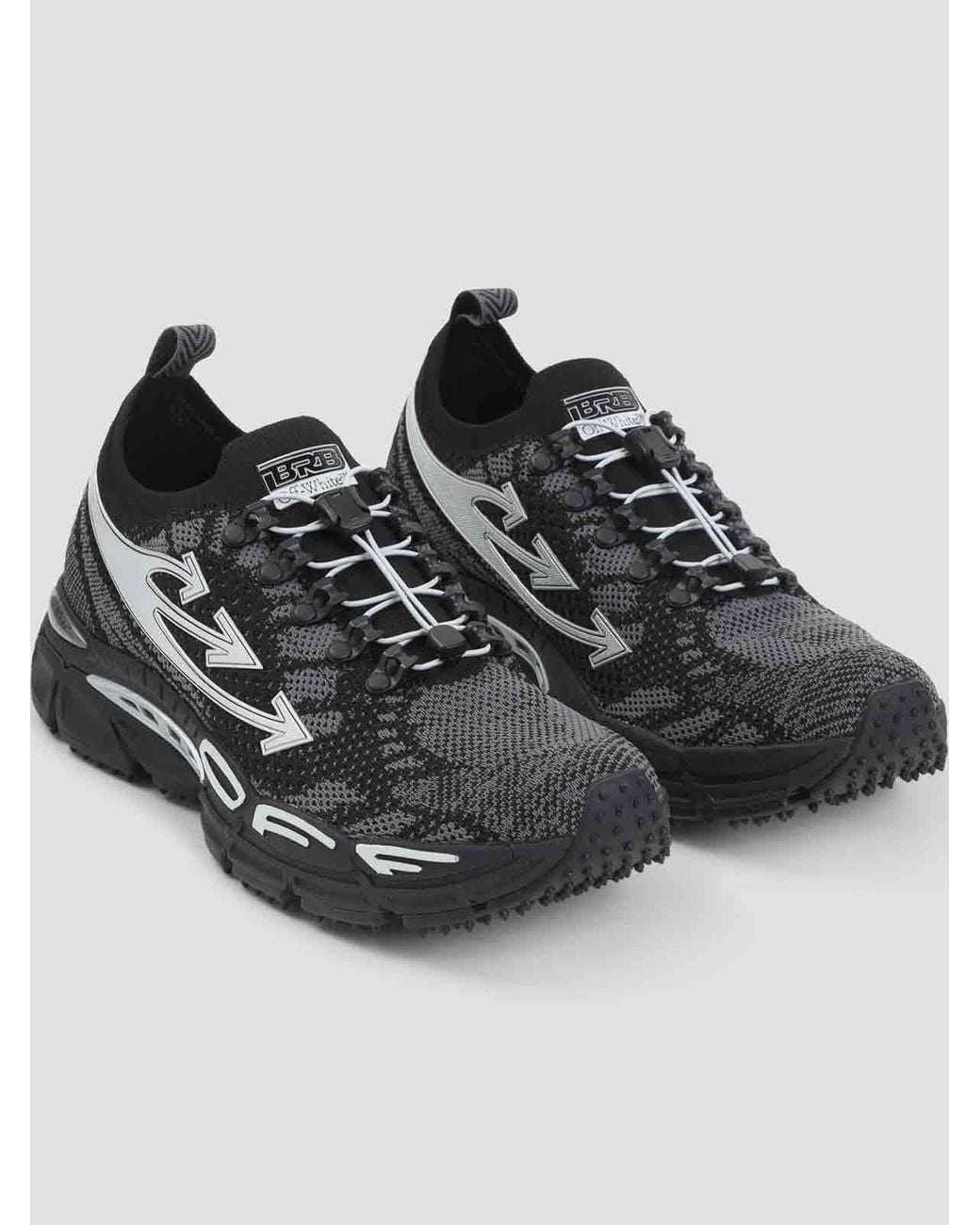 Off-White c/o Virgil Abloh Black M-Be Right Back Knit Low-Top Sneakers
