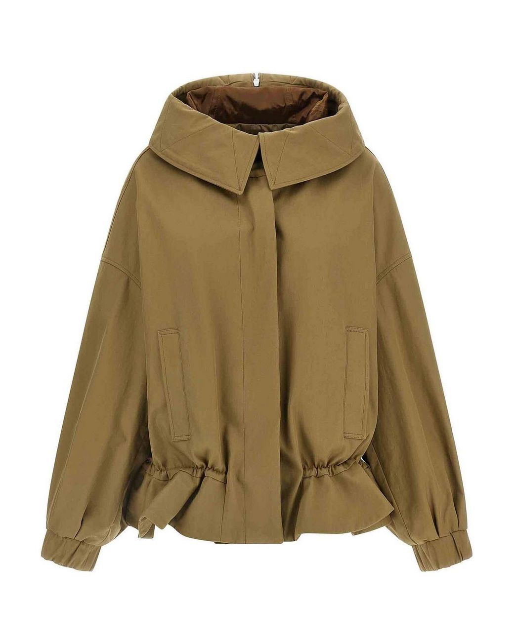 Dries Van Noten Green Cotton Shell Jacket