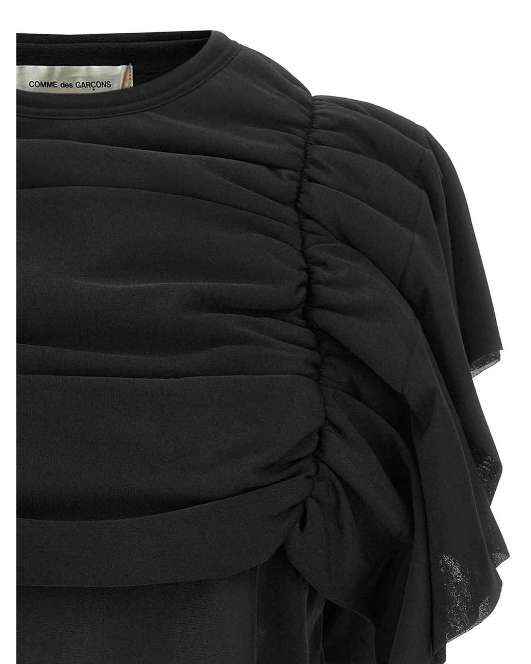 Comme des Garçons Black Ruffle Top