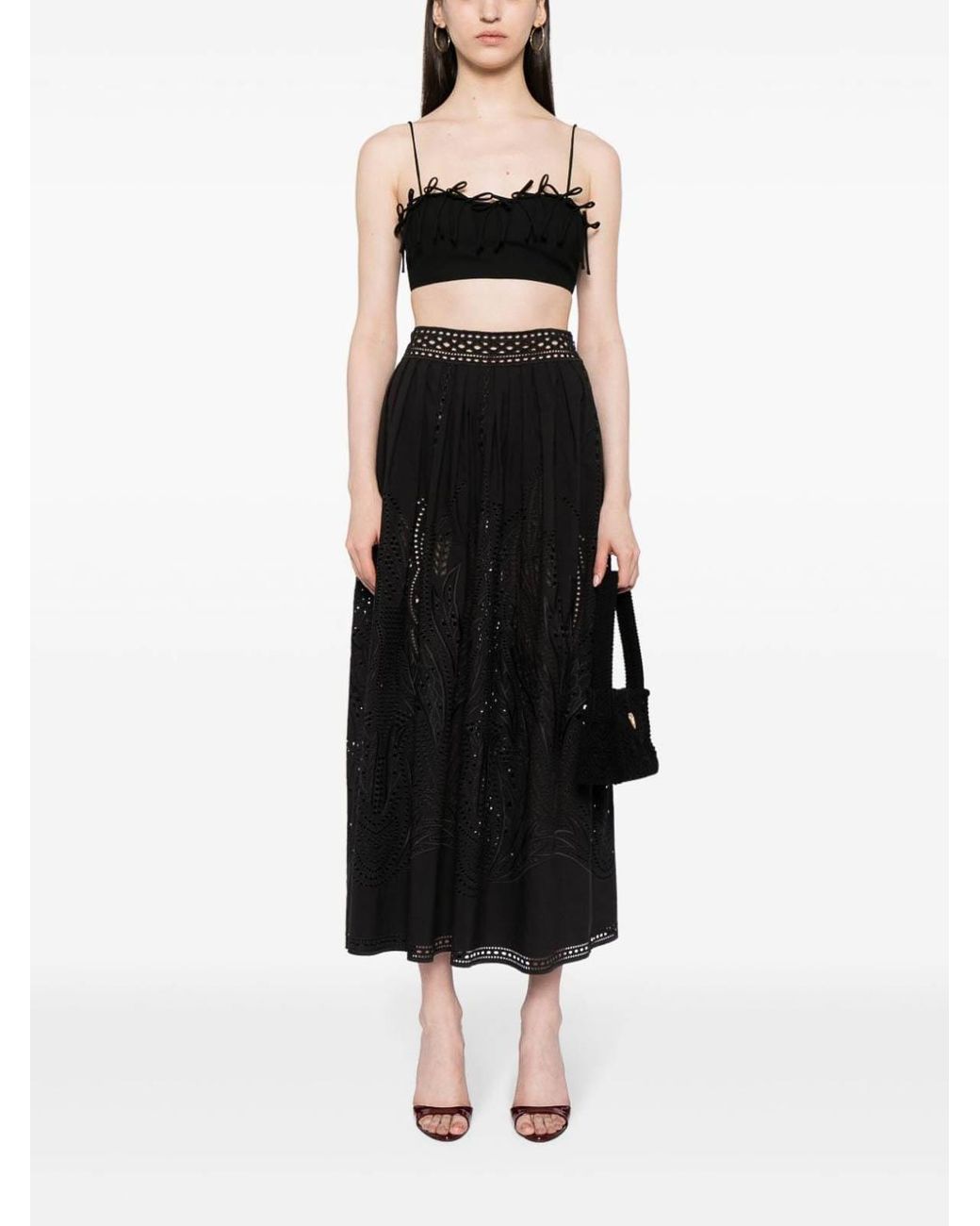Alberta Ferretti Black Skirt