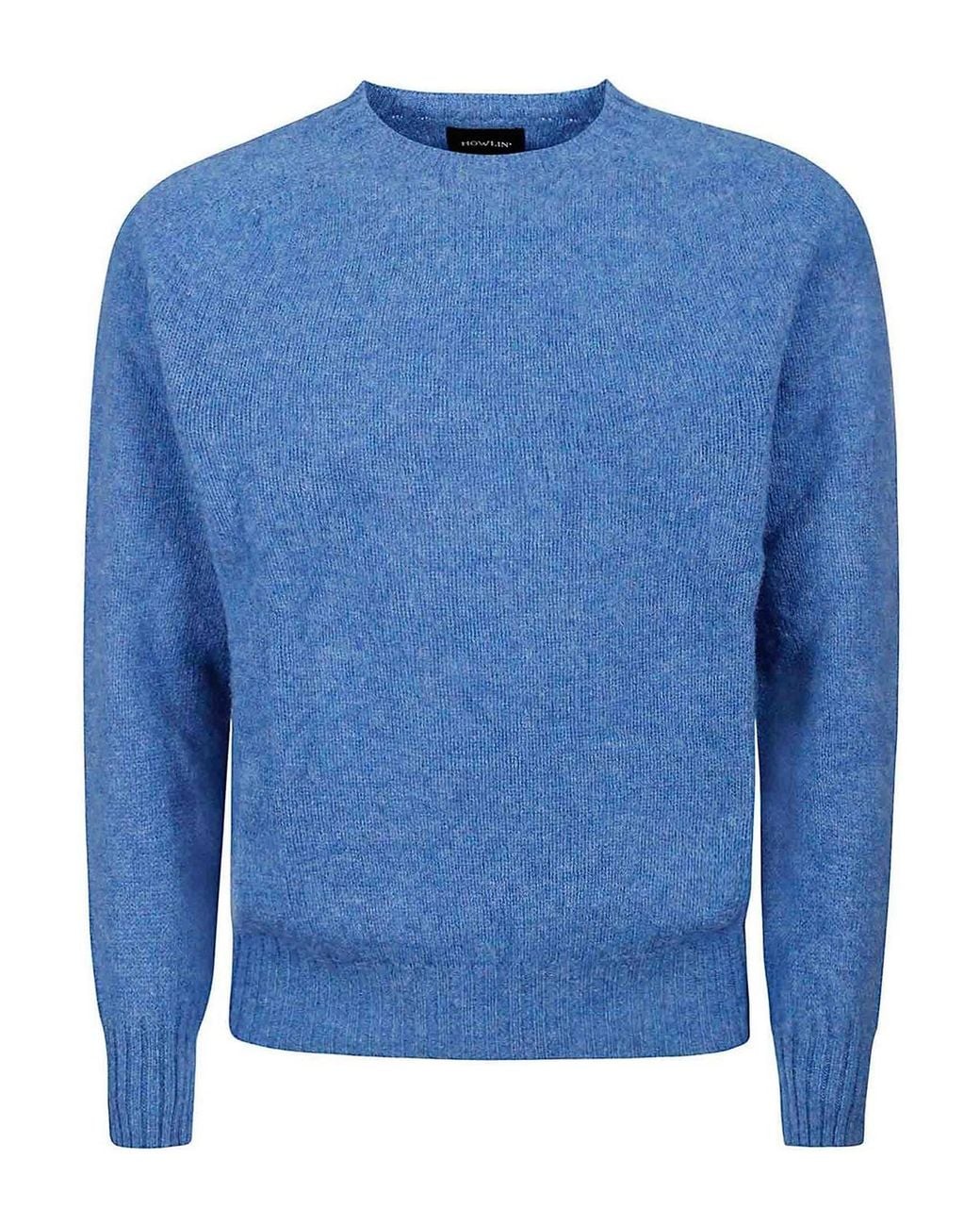 Howlin' By Morrison Blue Wool Crewneck Pullover for men