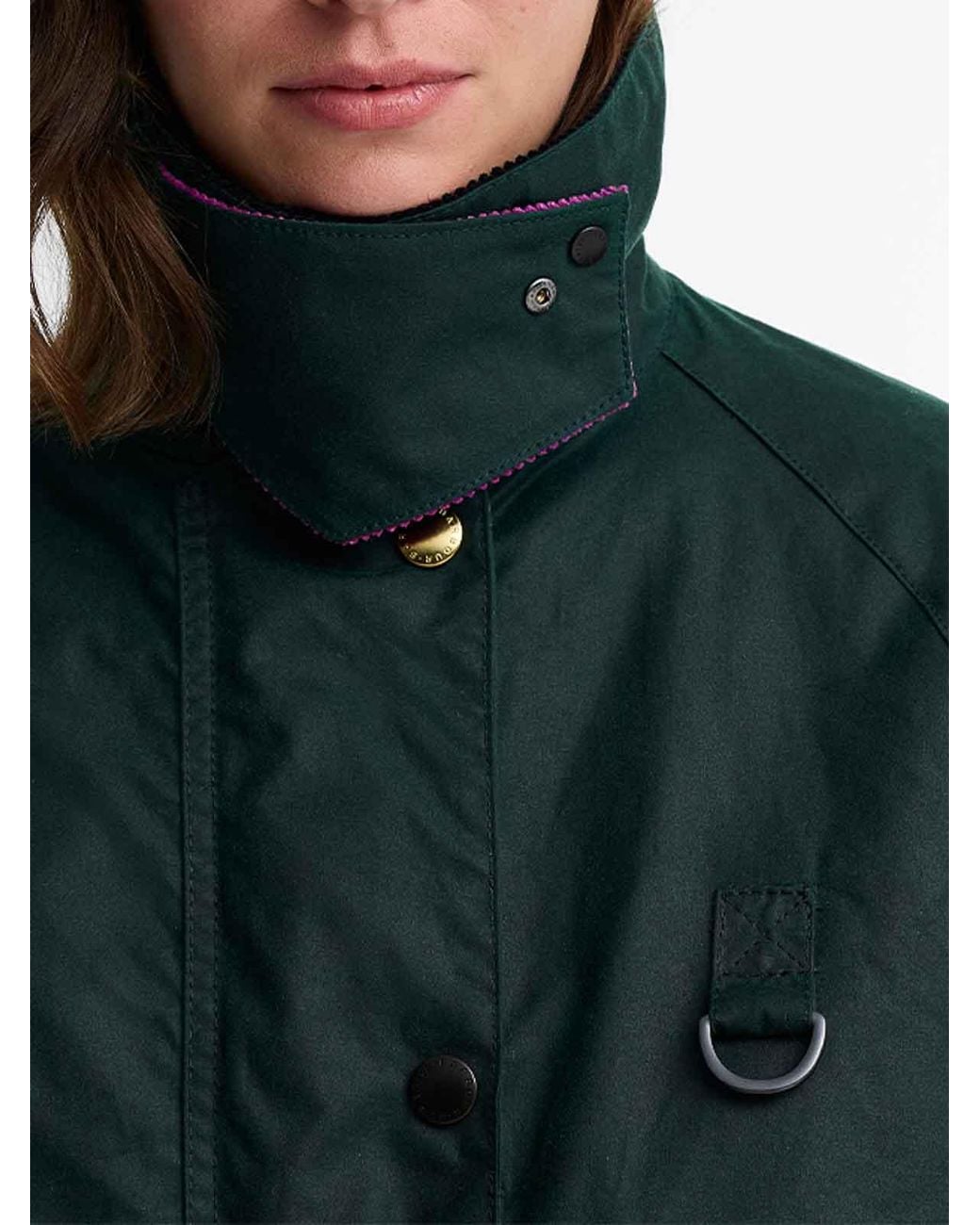 Barbour Green Paul Smith X Spey Long Waxed Jacket