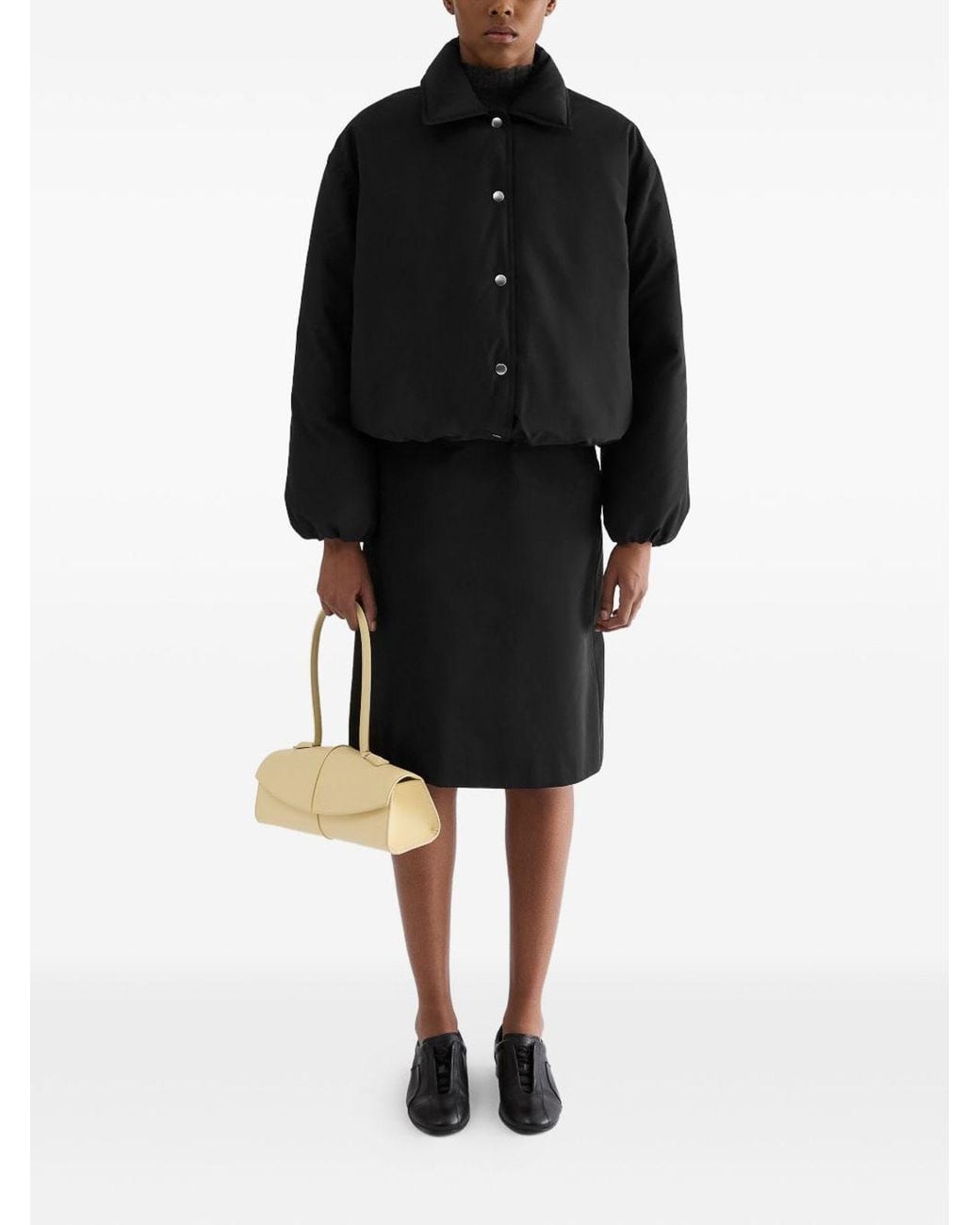 Jil Sander Black Short Down Jacket