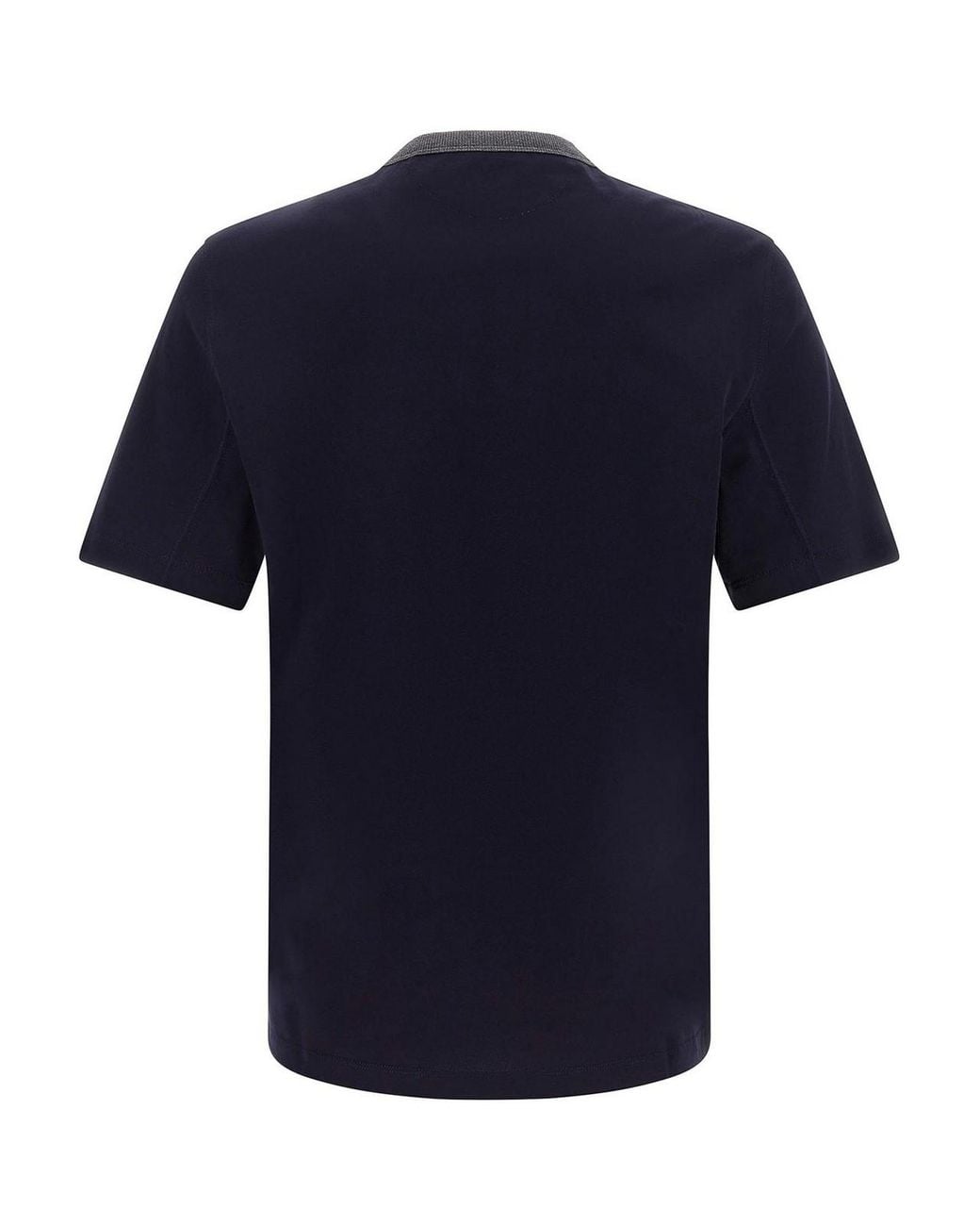 Brunello Cucinelli Blue Solomei Athletic Club T-Shirt for men