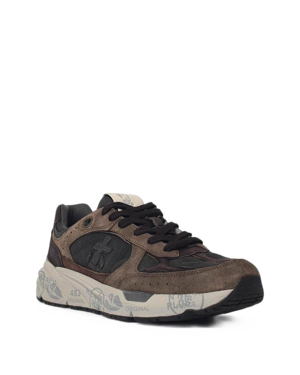 Premiata Brown Suede Sneakers for men