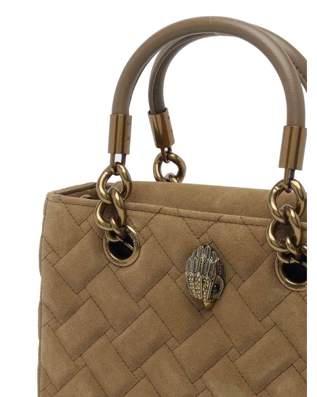 Kurt Geiger Metallic Kensington Square Handbag