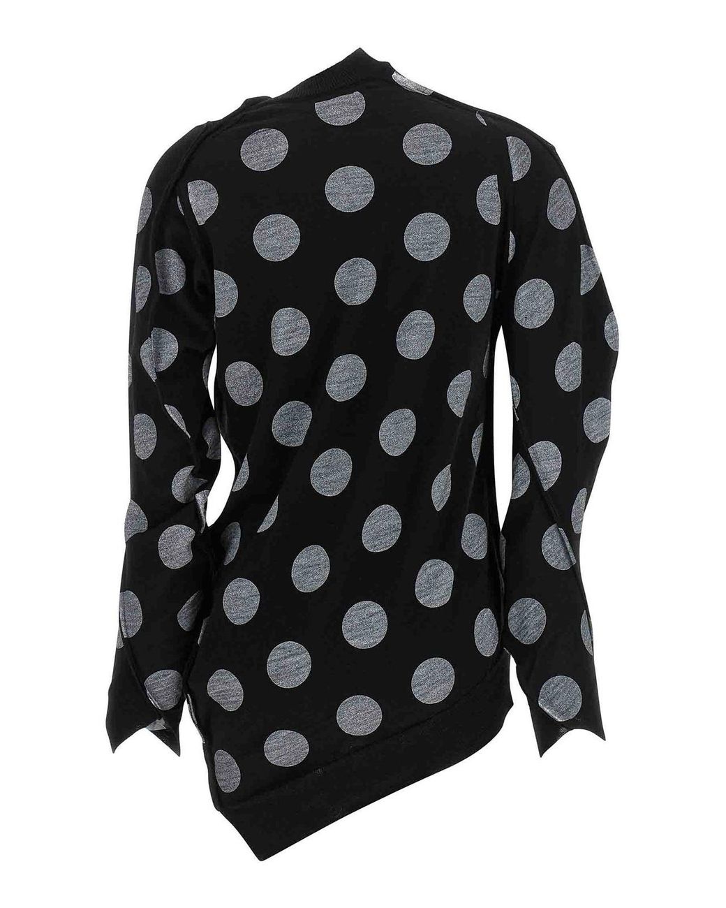 Junya Watanabe Black Polka Dot Maxi Cardigan