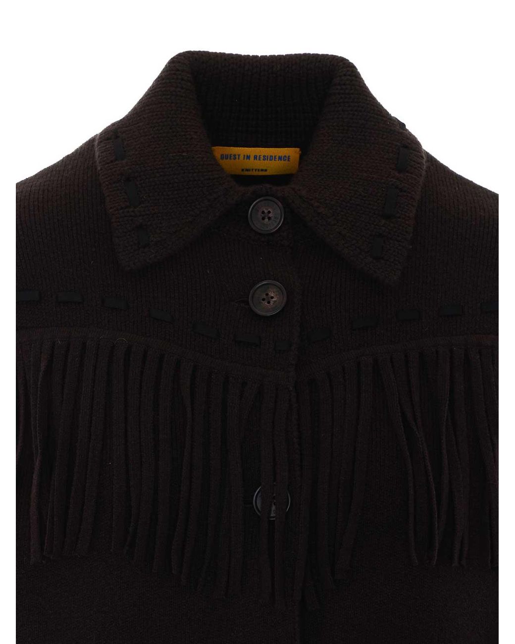 Guest In Residence Black Western Knitted Cardigan