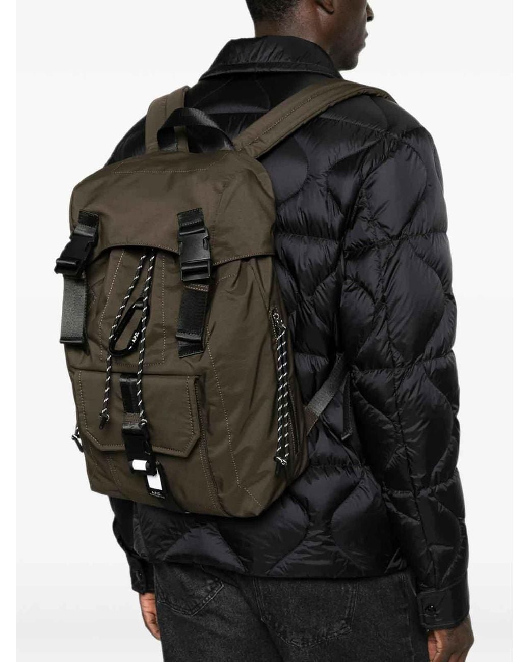 A.P.C. Black Backpack for men