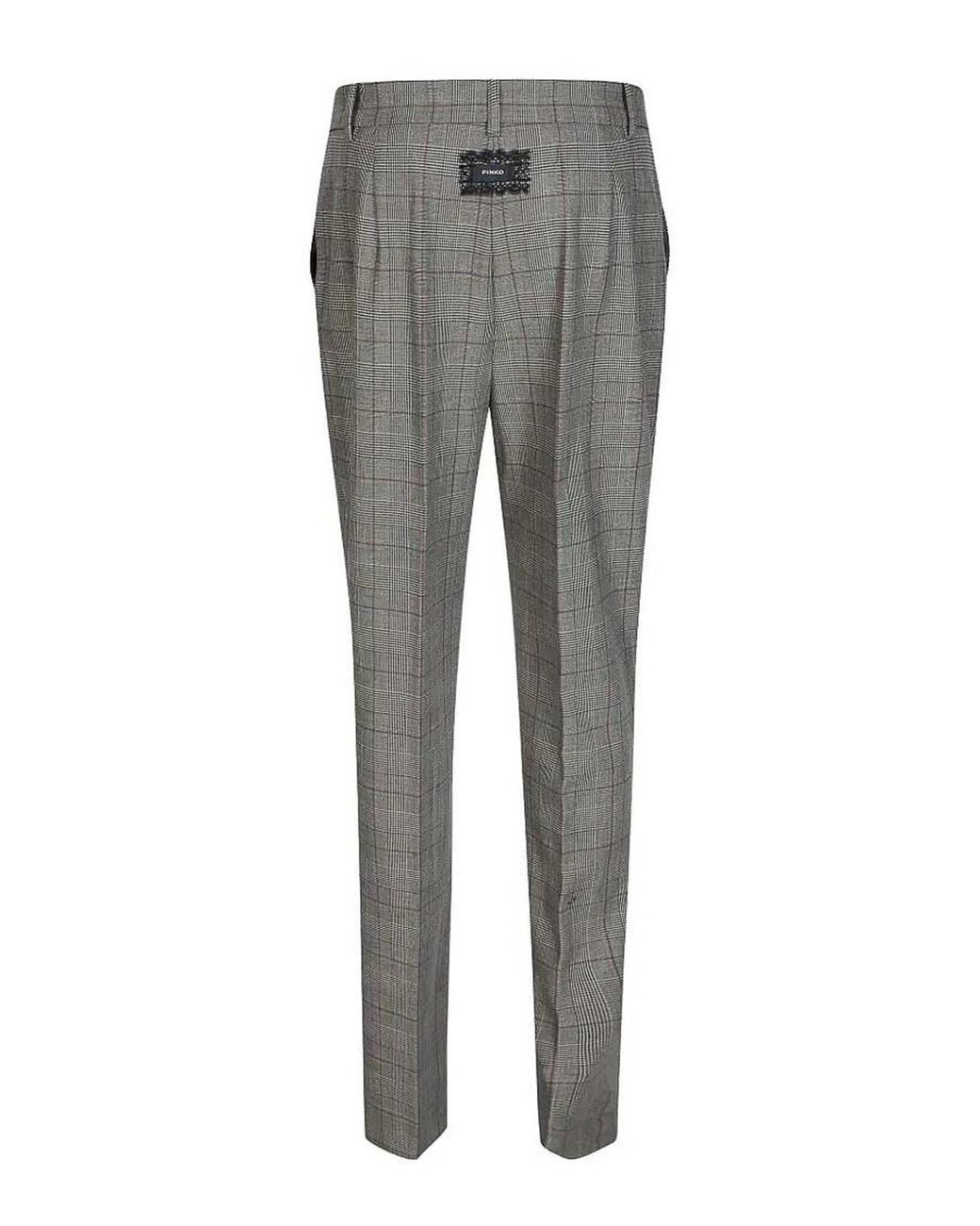 Pinko Gray Pleione Wool Blend Trousers T