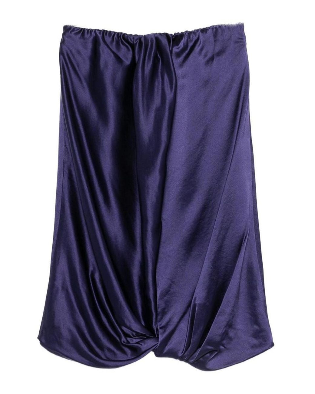 7 For All Mankind Blue Strapless Satin Mini Dress
