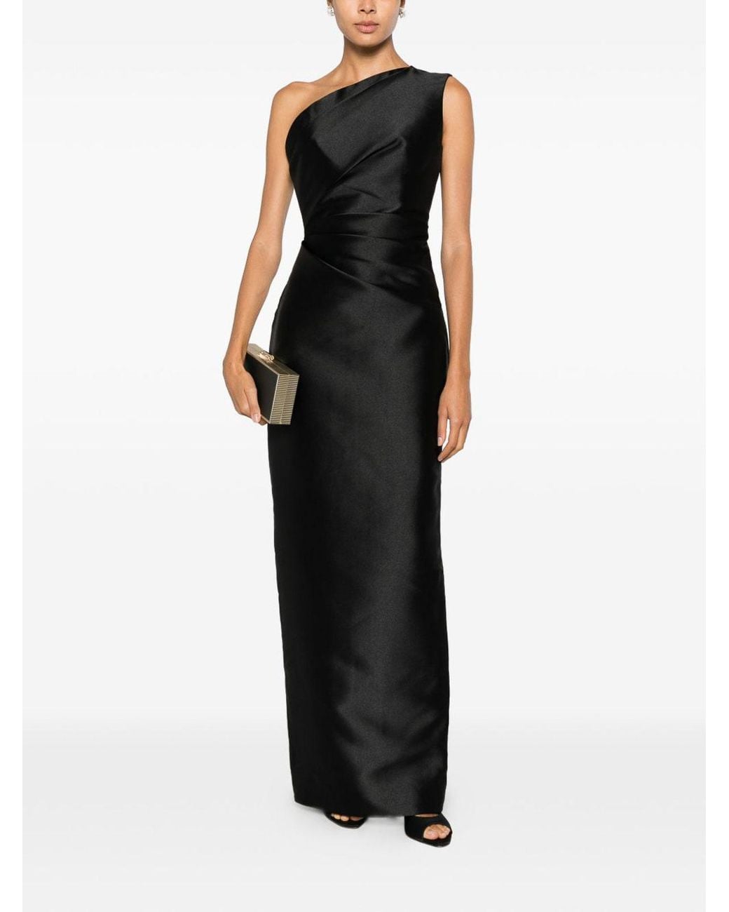 Solace London Black Kira Maxi Dress