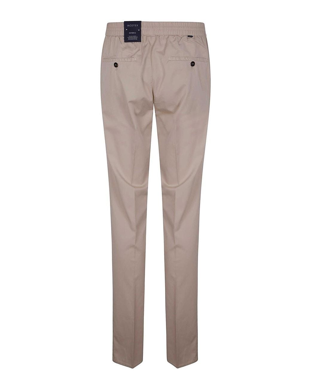 Incotex Gray Tapered Fit Trousers for men