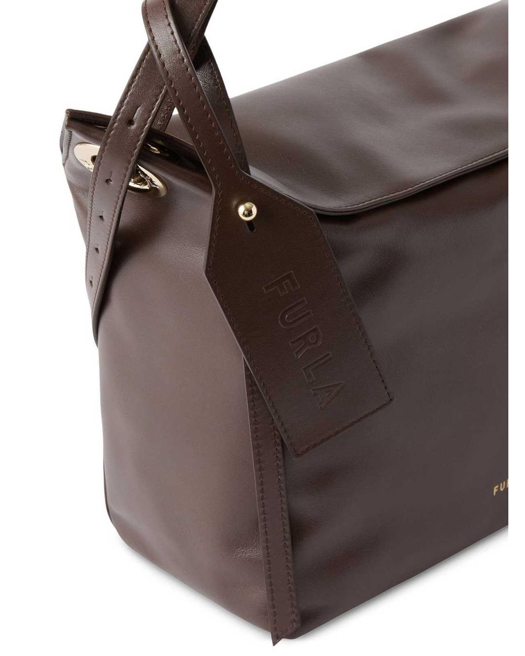 Furla Brown Ginevra M Shoulder Bag