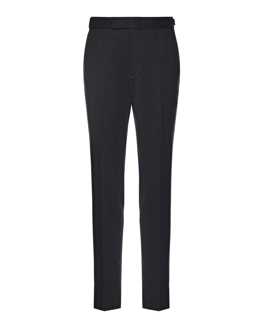 Zegna Blue Tailored Wool Trousers for men