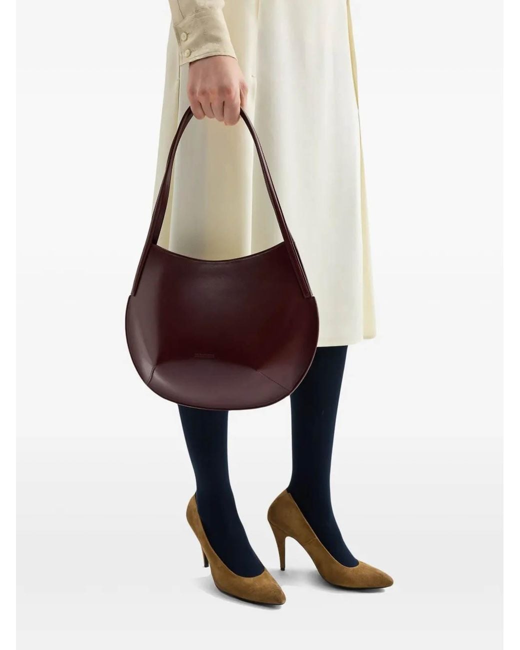 Jil Sander Purple Kante Shoulder Bag