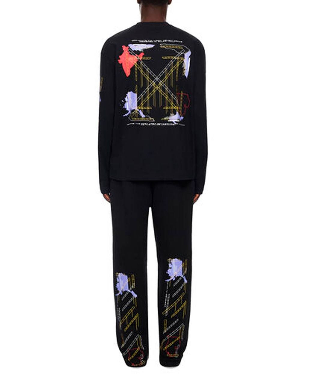 Off-White c/o Virgil Abloh Black 'Archigeography Arrow' Pants for men