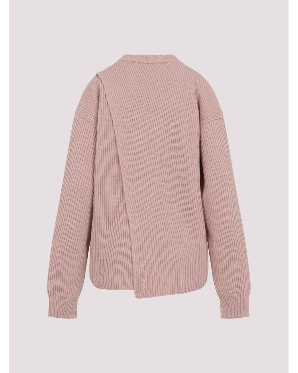 Jil Sander Pink Long Sleeves Cn Jumper