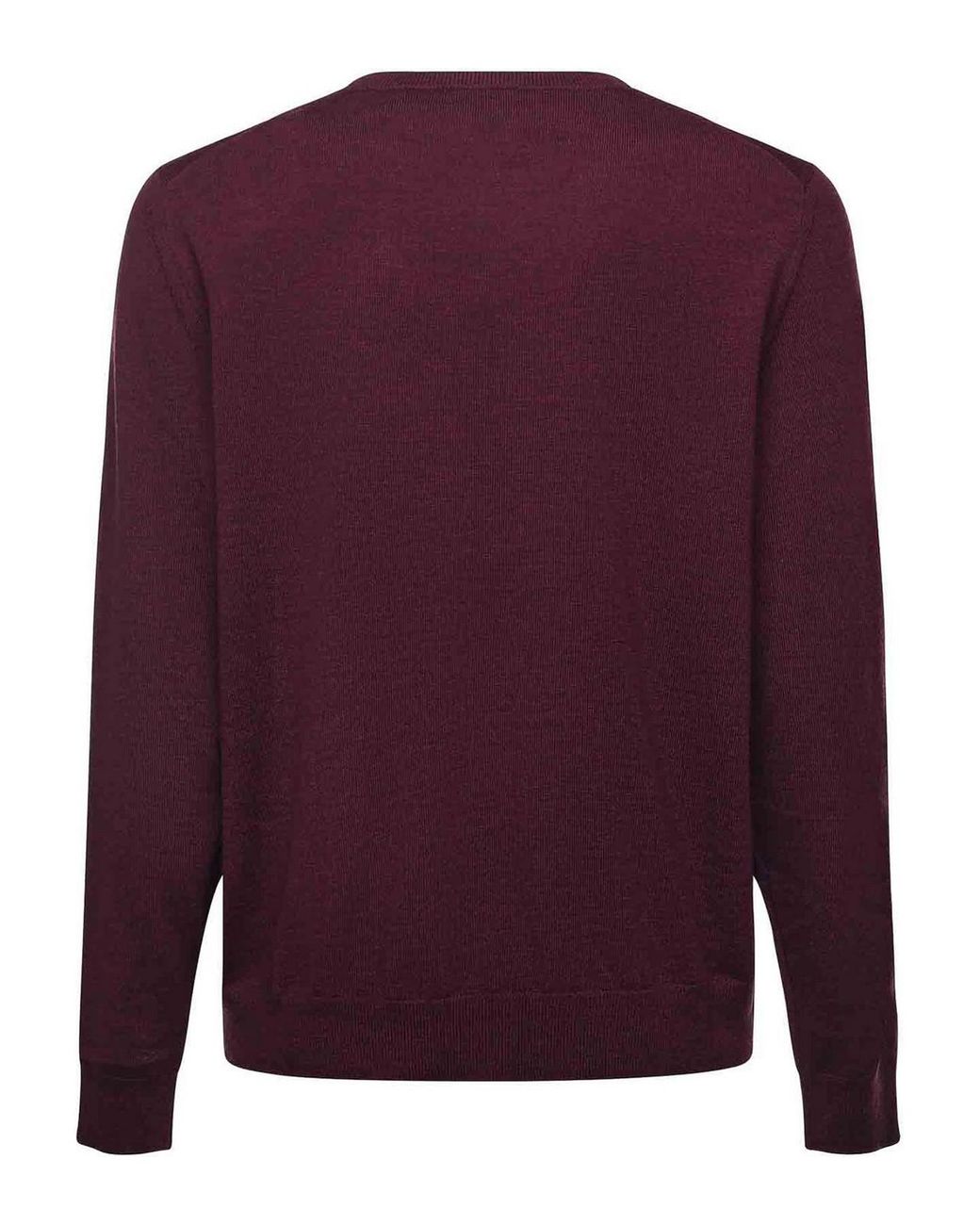 Etro Purple Wool Sweater With Embroidered Monogram for men