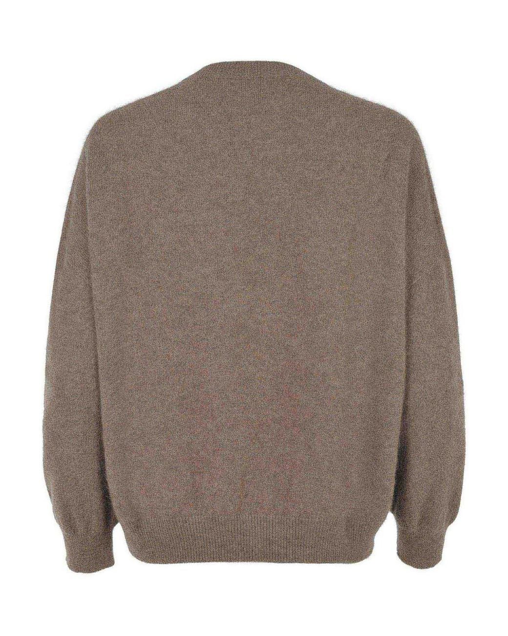 Pull Col Rond Vanisé en coloris Brown