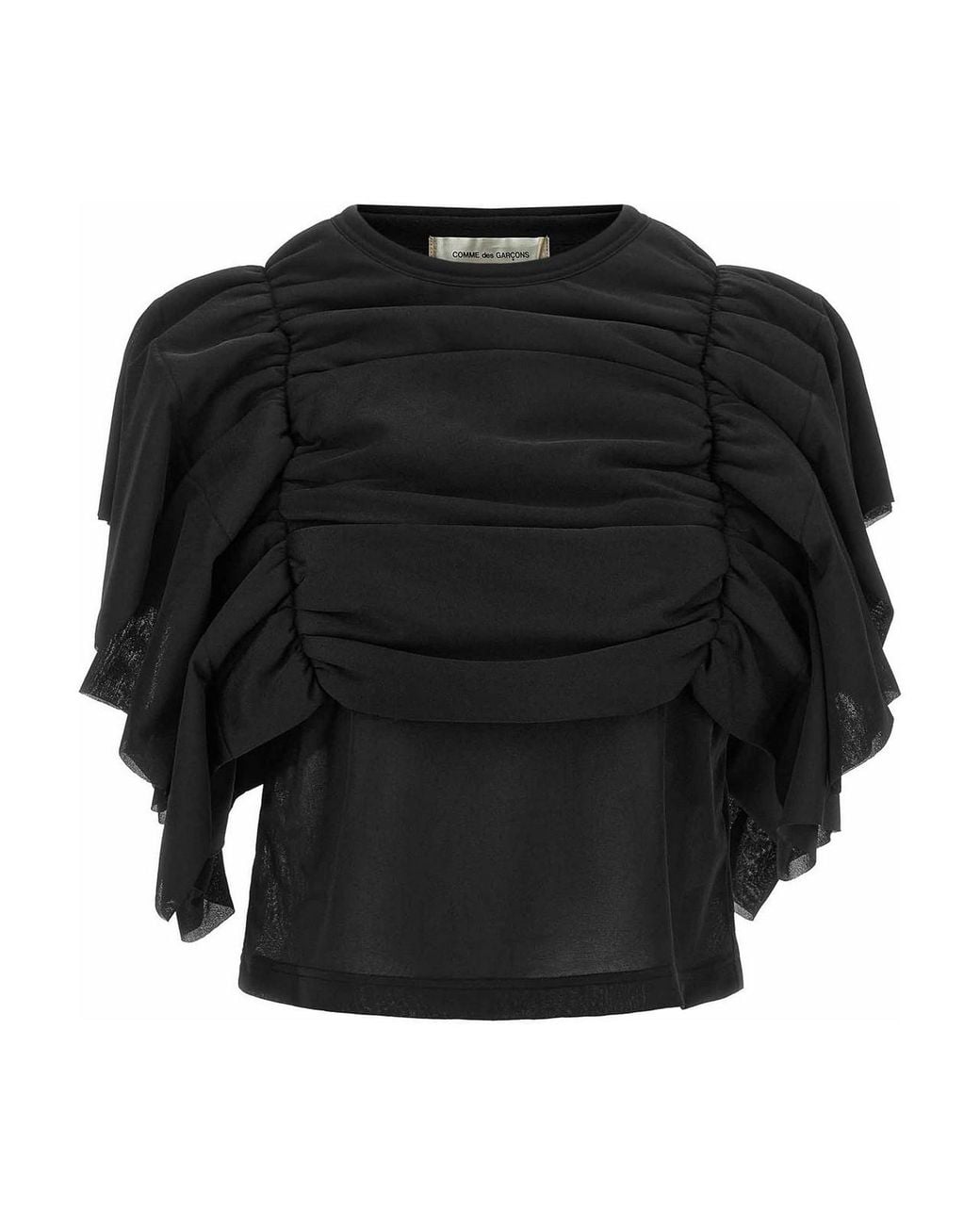 Comme des Garçons Black Ruffle Top