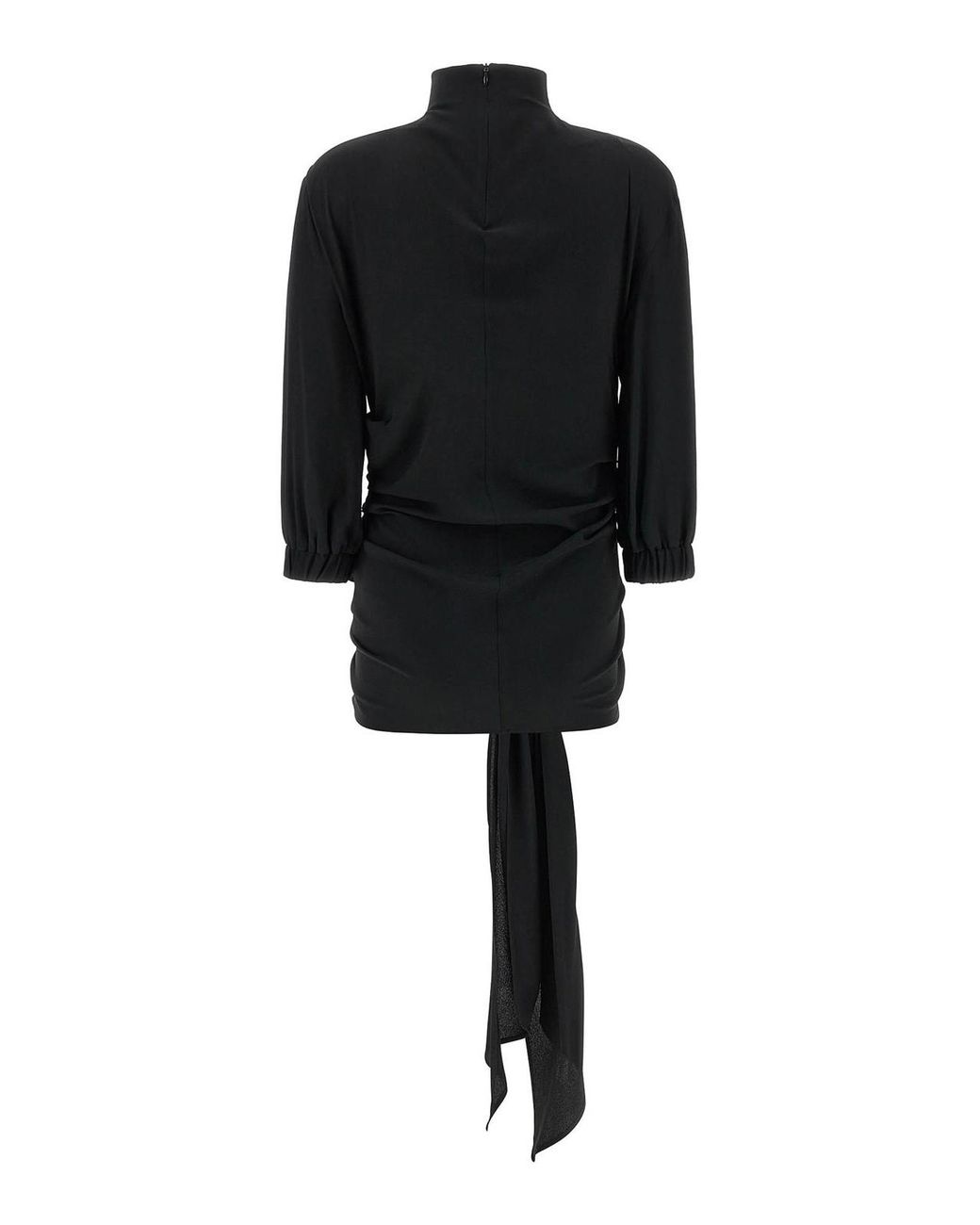 The Attico Black Sash Top
