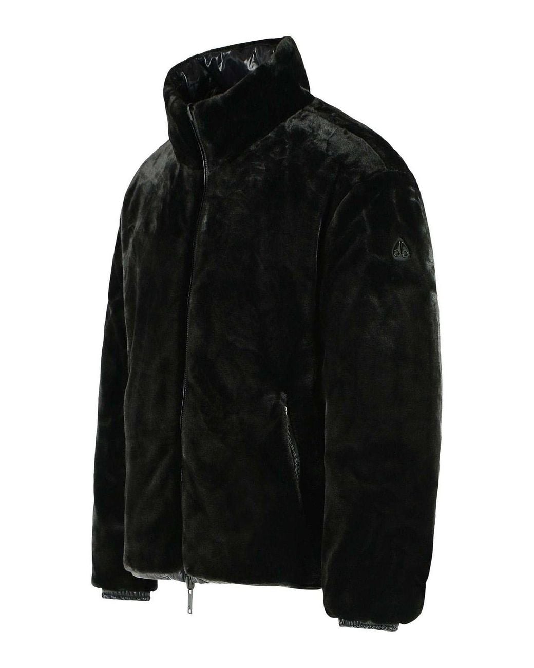 Moose Knuckles Black 'King' Reversible Nylon And Polyester Down Jacket for men