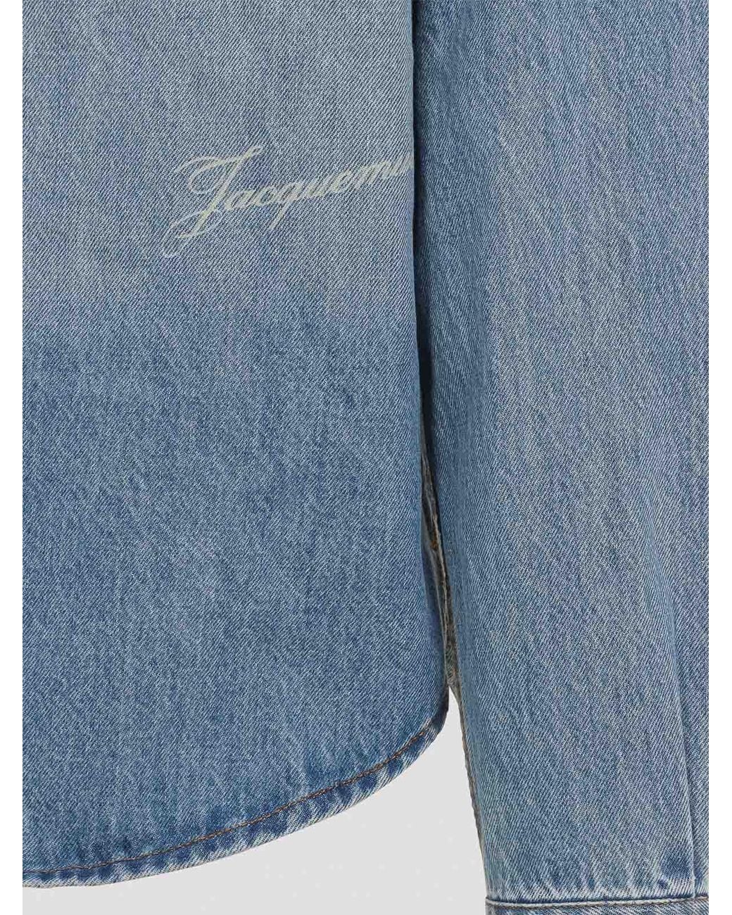Jacquemus Blue Simon De-Nîmes Cotton Shirt for men