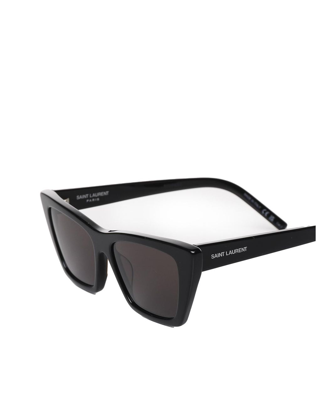 Saint Laurent Gray Sunglasses With Cat-Eye Frame for men
