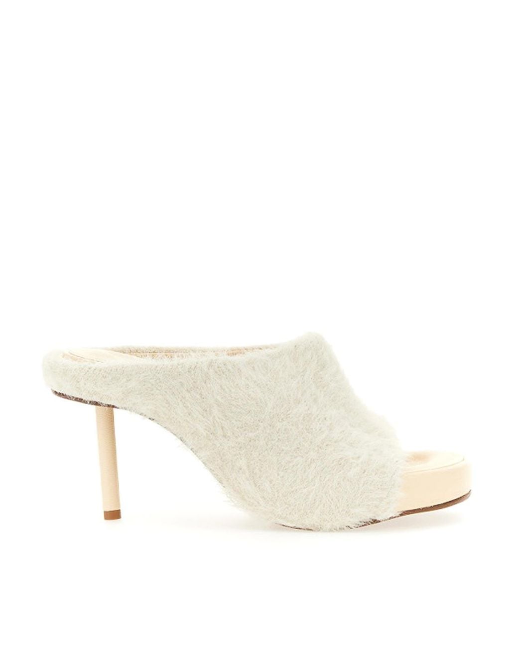 Jacquemus White Nuvola Heeled Mules