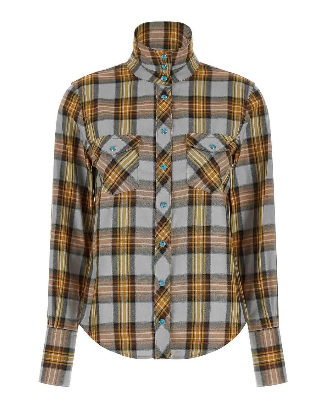 Chloé Multicolor Lavaglire Checked Shirt