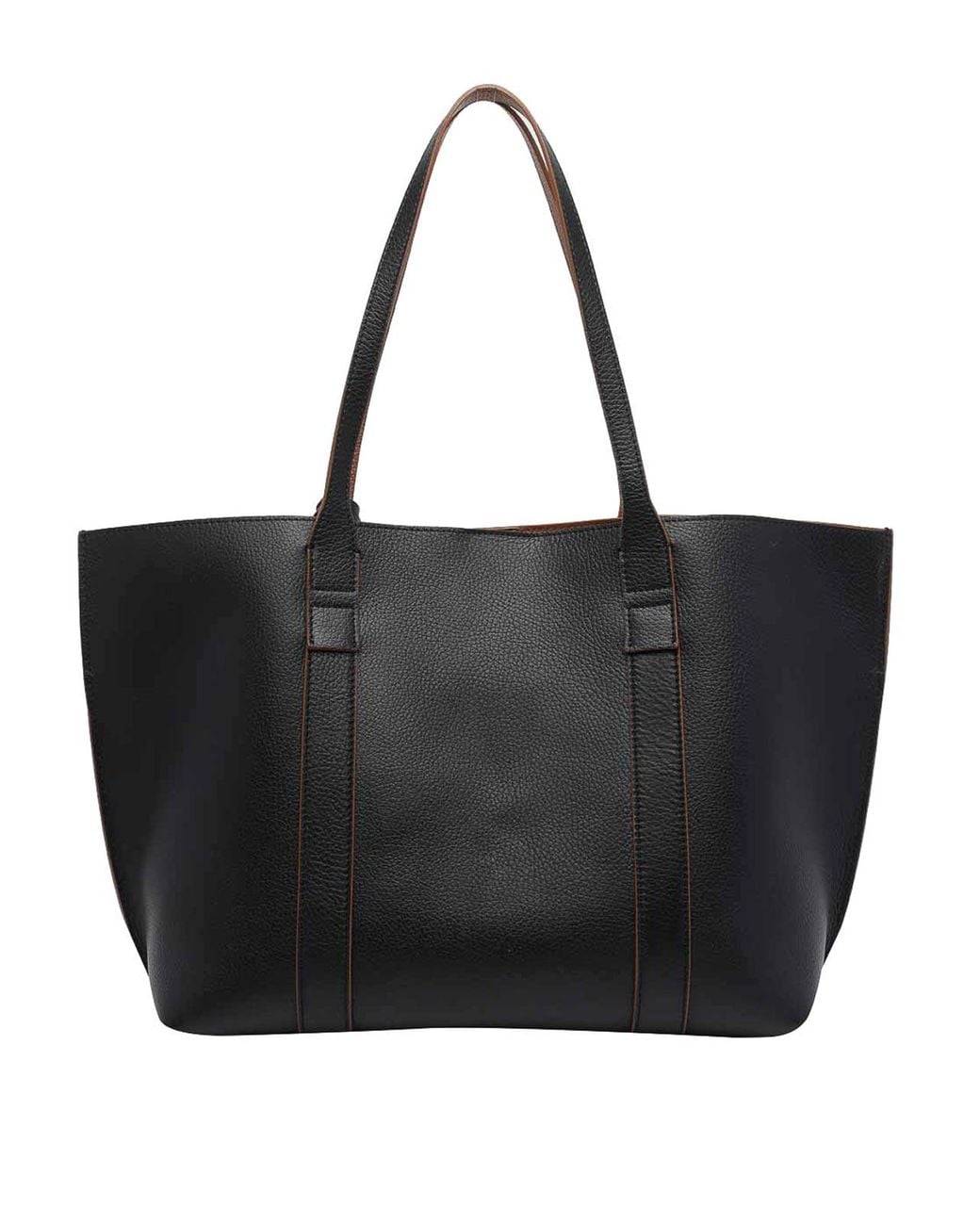 Hogan Black Medium Script Shopping Bag