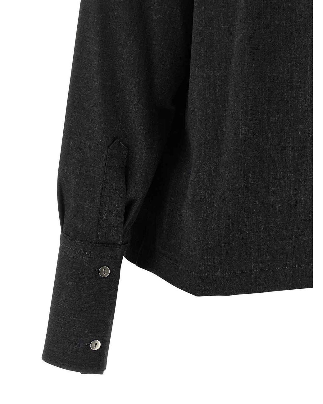 Thelatest Black Mlange Shirt