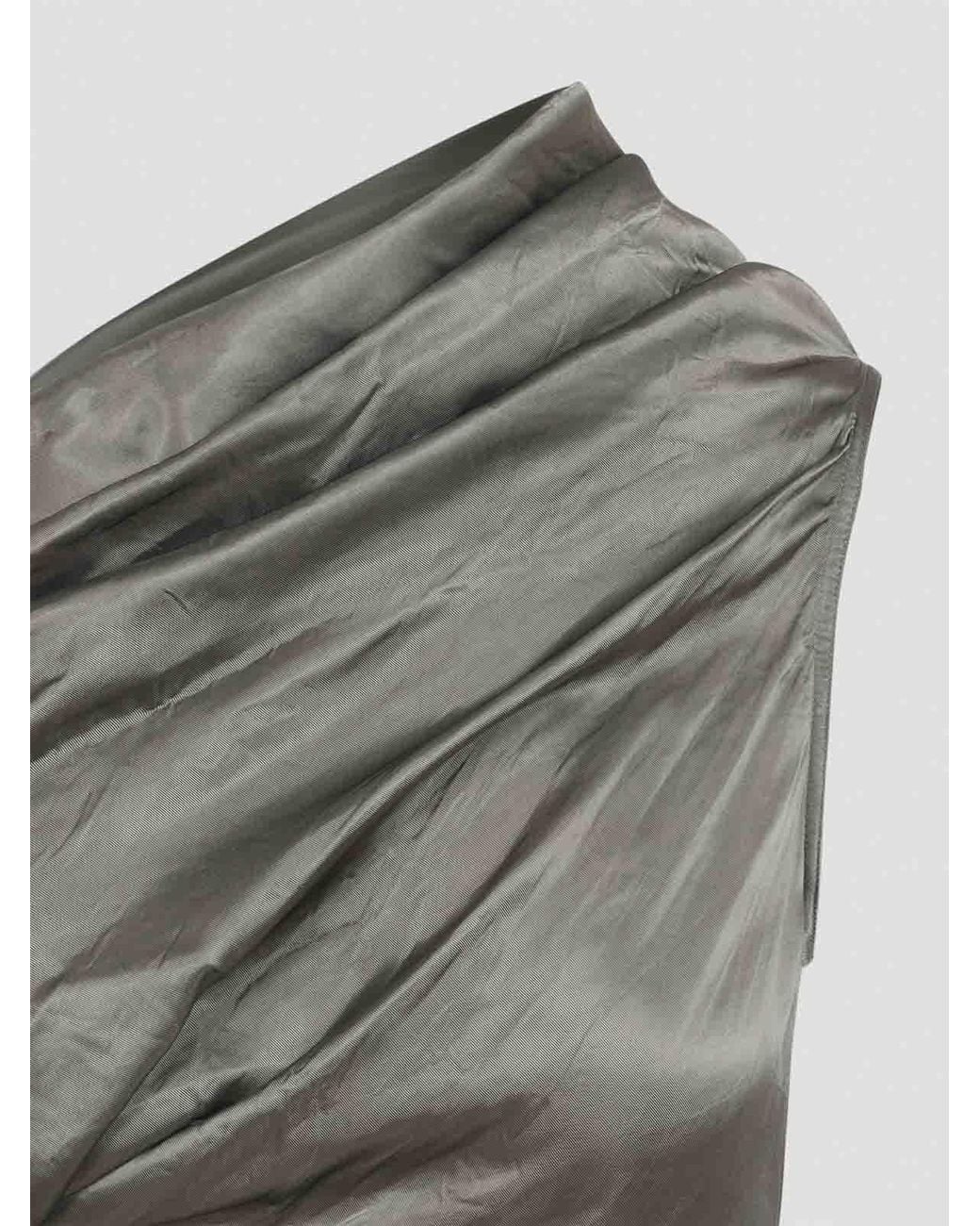 Rick Owens Gray Tailored Firbanks Dress
