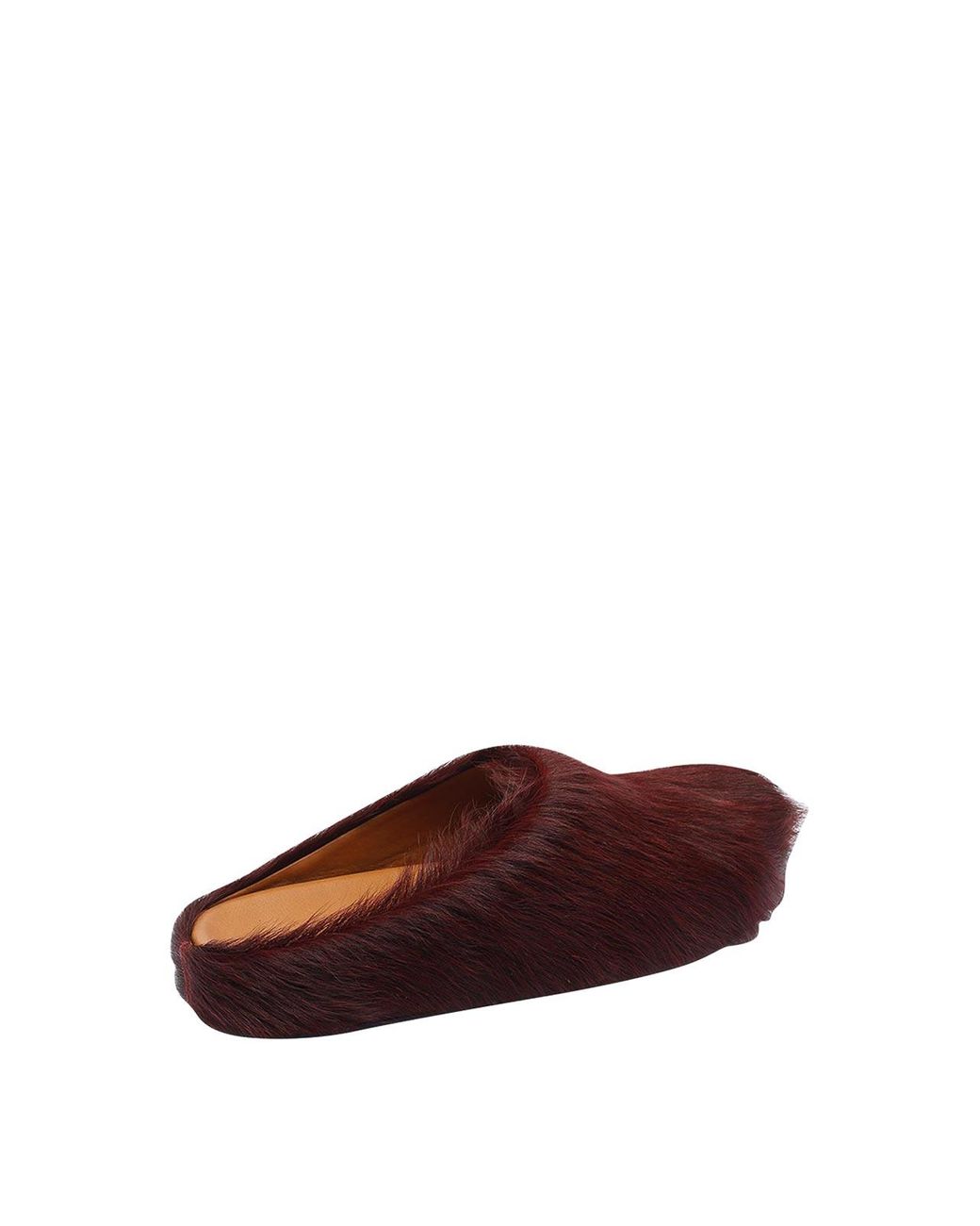 Marni Brown Bordeaux Fussbett Sabot for men