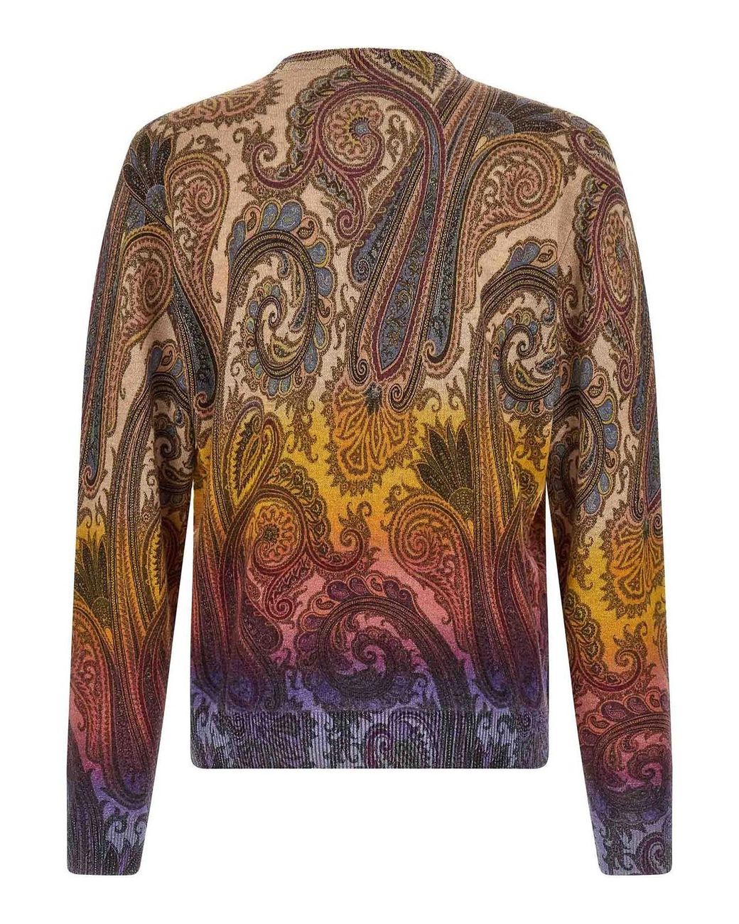 Etro Multicolor Paisley Dgrad Sweater for men