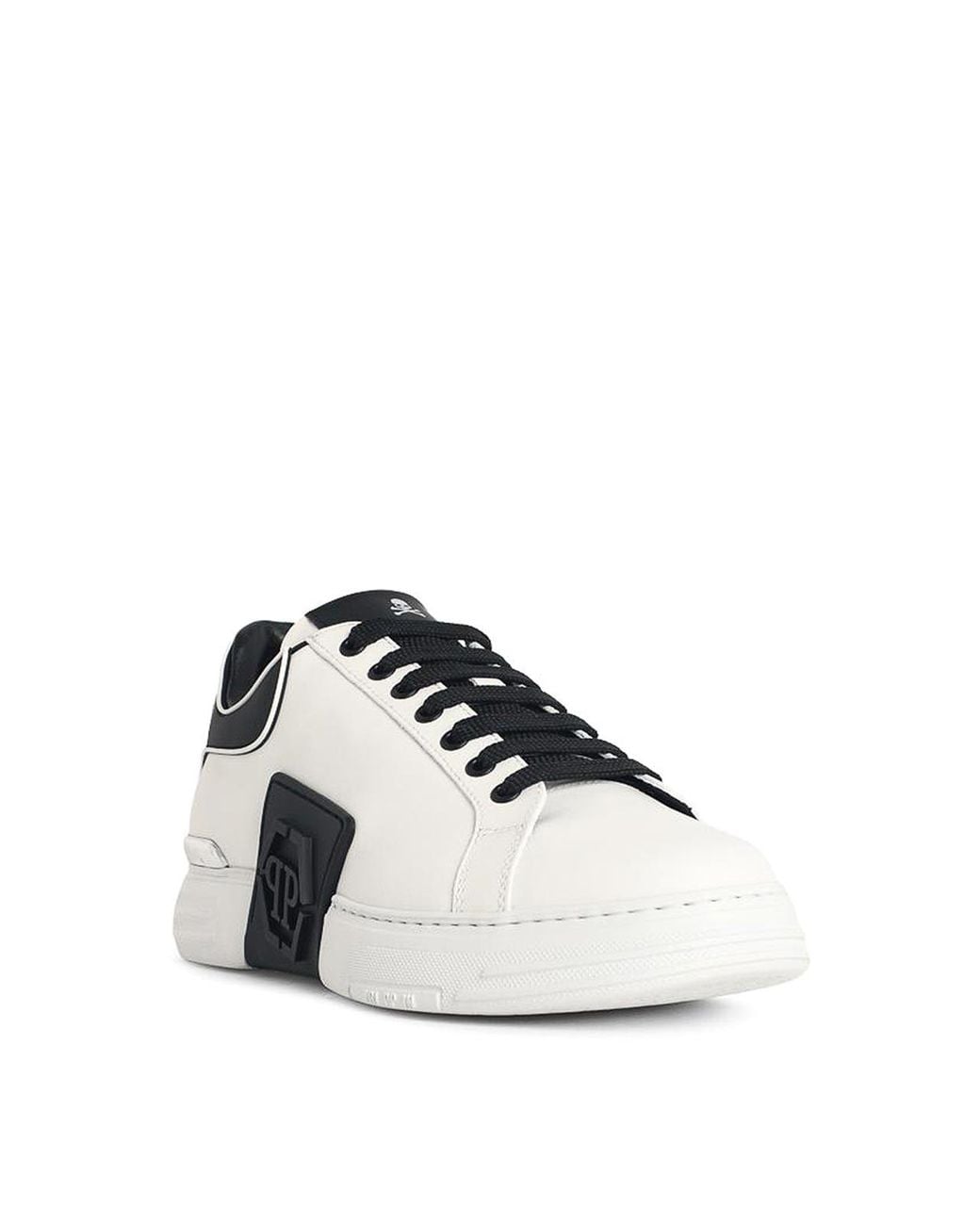 Philipp Plein Black Phantom Leather Sneakers for men