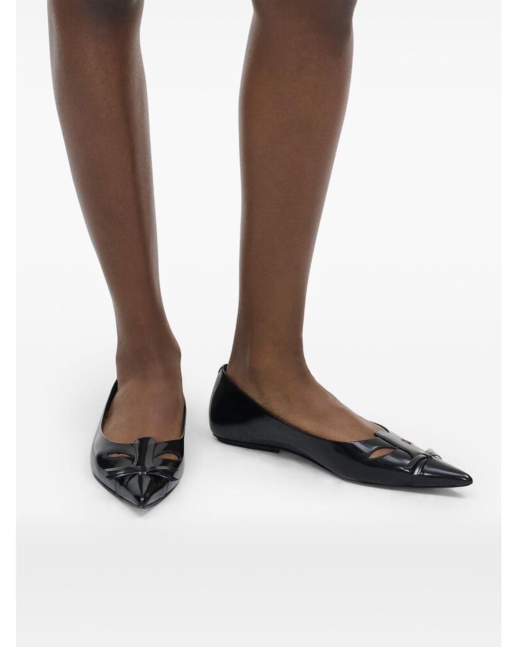 Marc Jacobs Black Leather Ballerinas